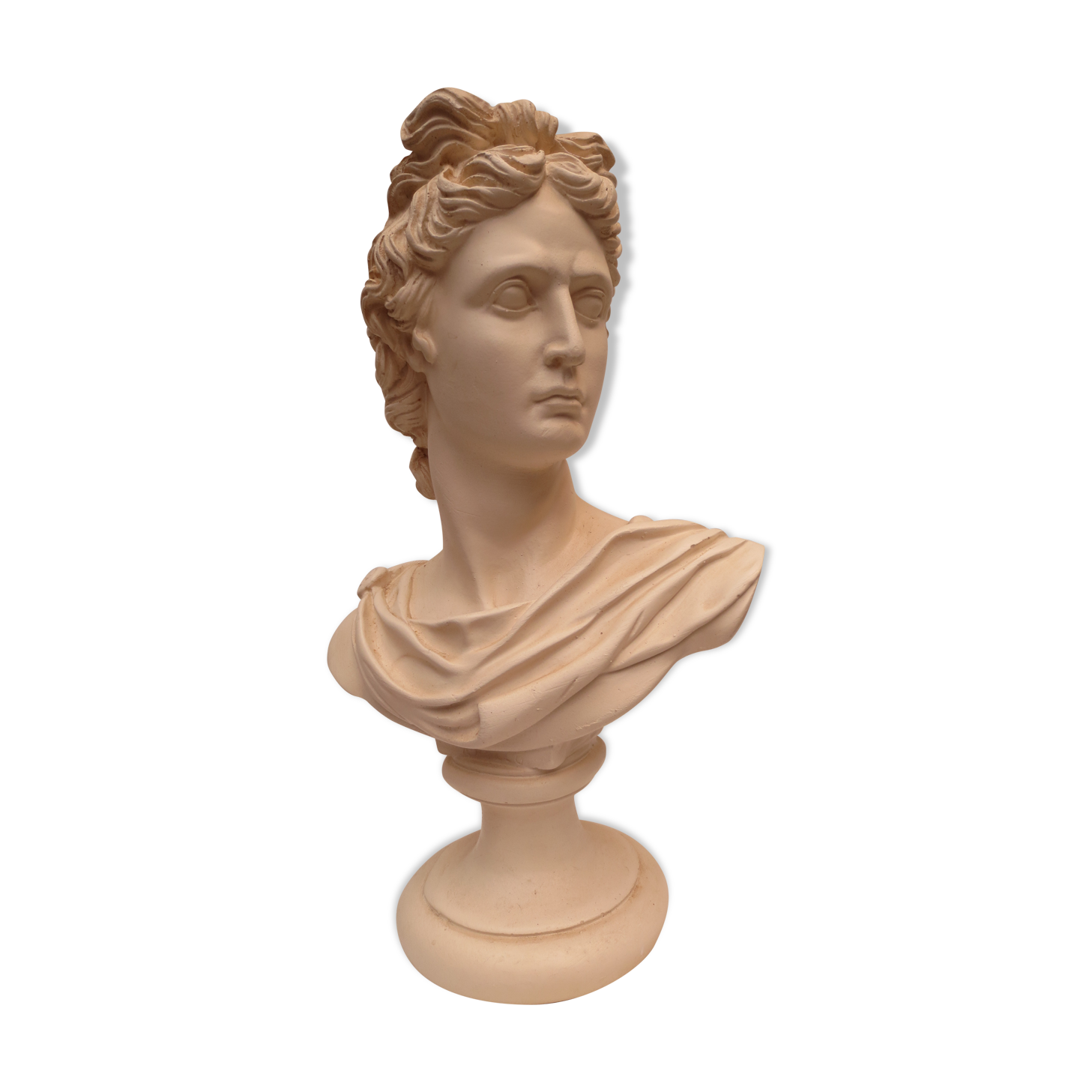 bust of antique subject on pedestal