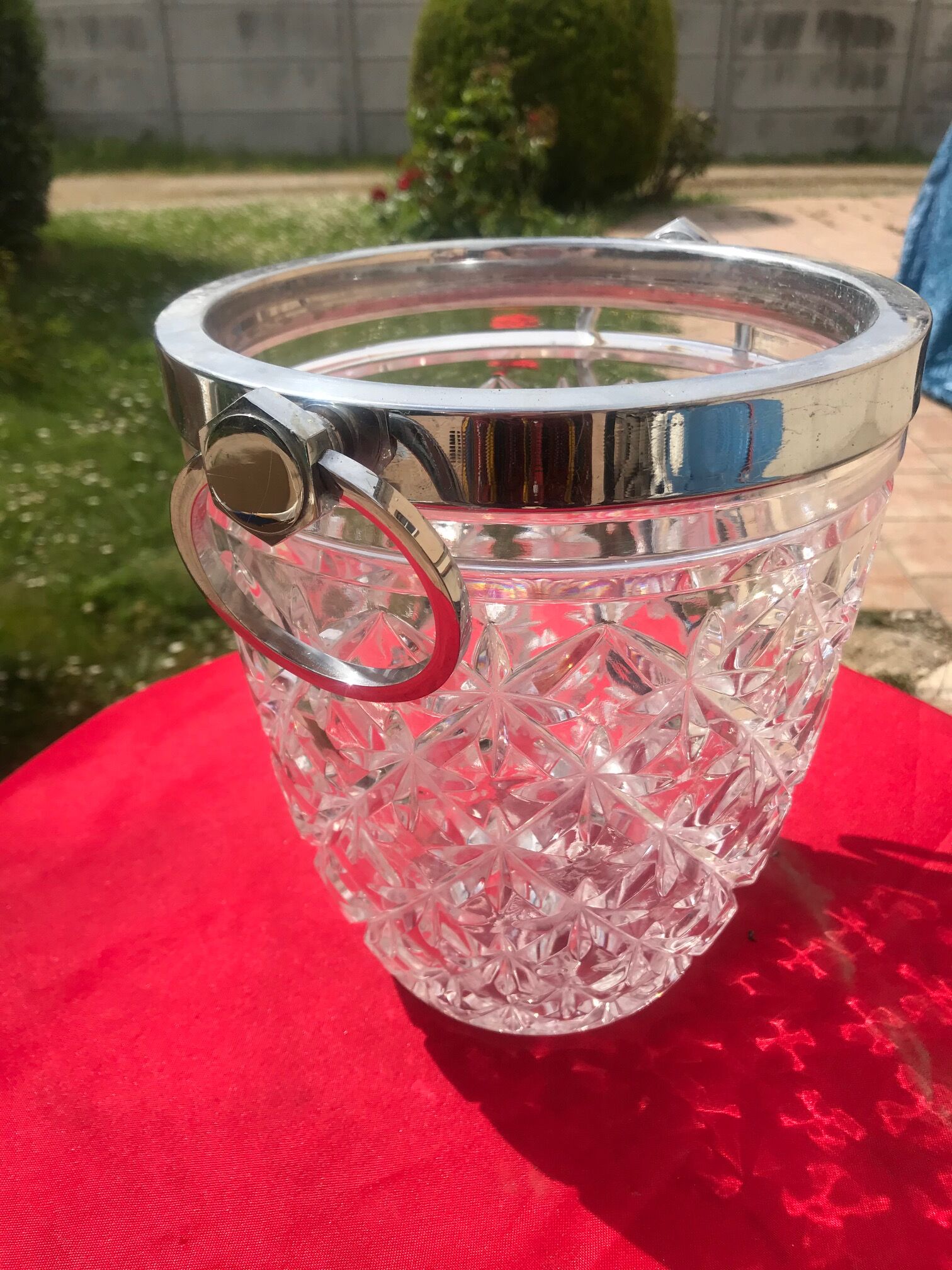 Crystal champagne bucket