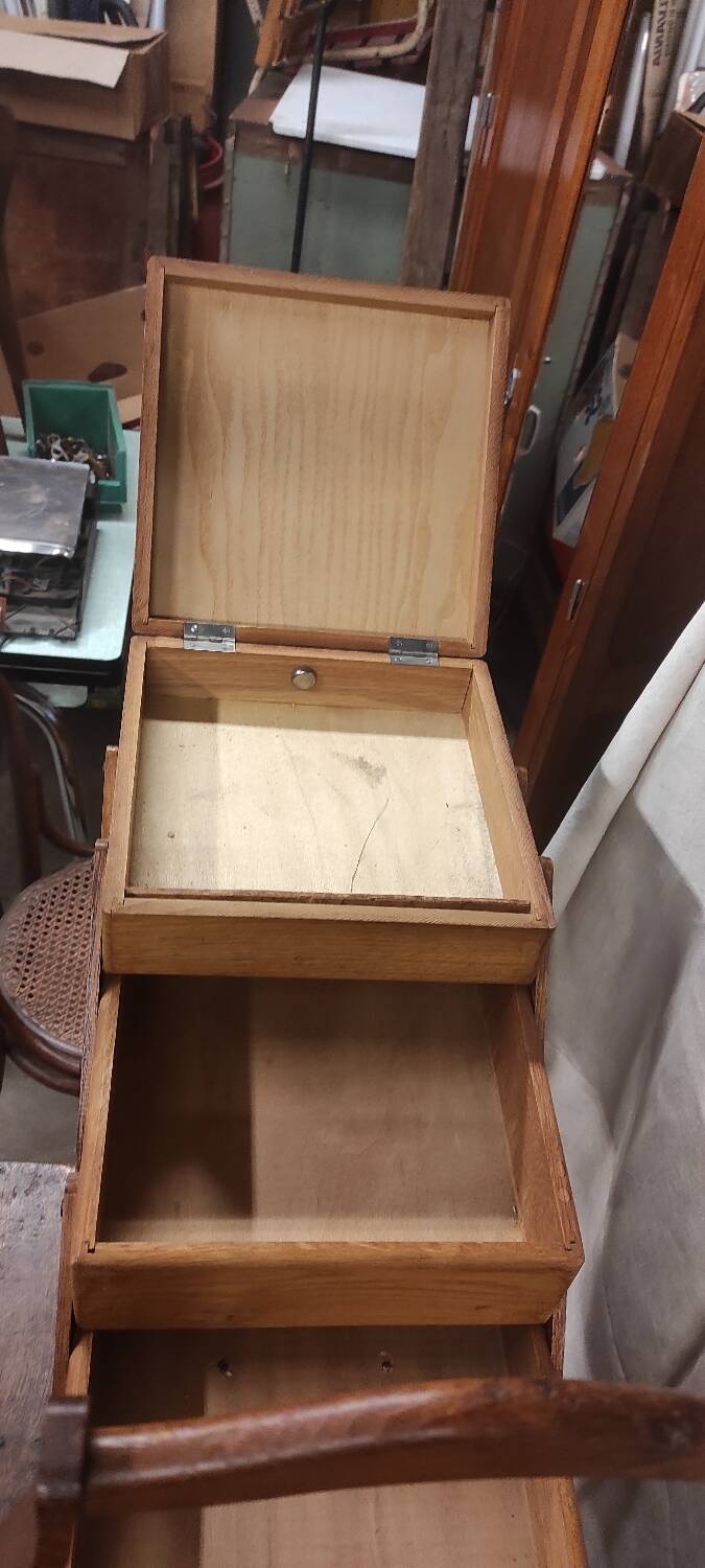 Vintage Worker Vintage Sewing Box on Feet