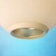 Rare opaline glass pendant lamp by Philips, 1960s