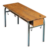 Double school desk with locker, 1960