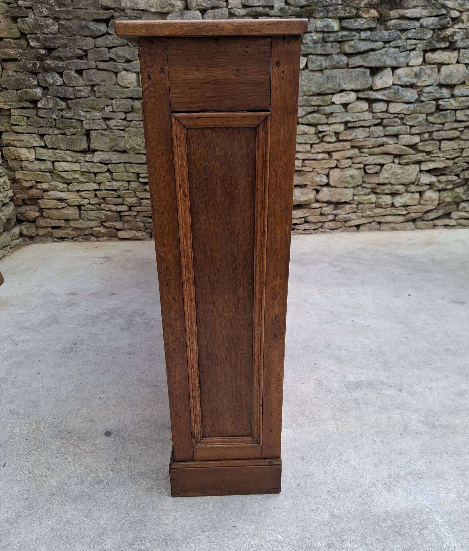 Oak display cabinet 237 cm