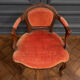 Small convertible armchair Louis XV style late nineteenth velvet