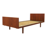Teak bed, Danish design, 1960s, designer: Hans J. Wegner, manufacturer: Get
