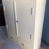 Weathered toilet cabinet