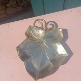Gilded brass leaf pocket emptier