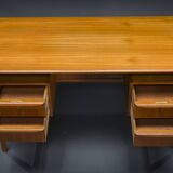 Teak Schreibtisch von Gunnar Nielsen für Tibergaard, Dänemark, 1960er