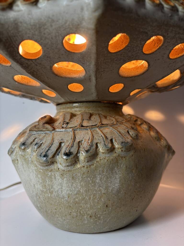 Bernard Rooke 1970 Vintage Ceramic Snail Lamp England