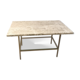 Travertine coffee table