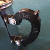 Art Deco sugar in chrome copper and signed minnow