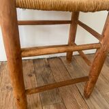 Set of 6 chairs in orne and straw