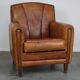 Sheepskin ArtDeco design armchair with a beautiful appearance