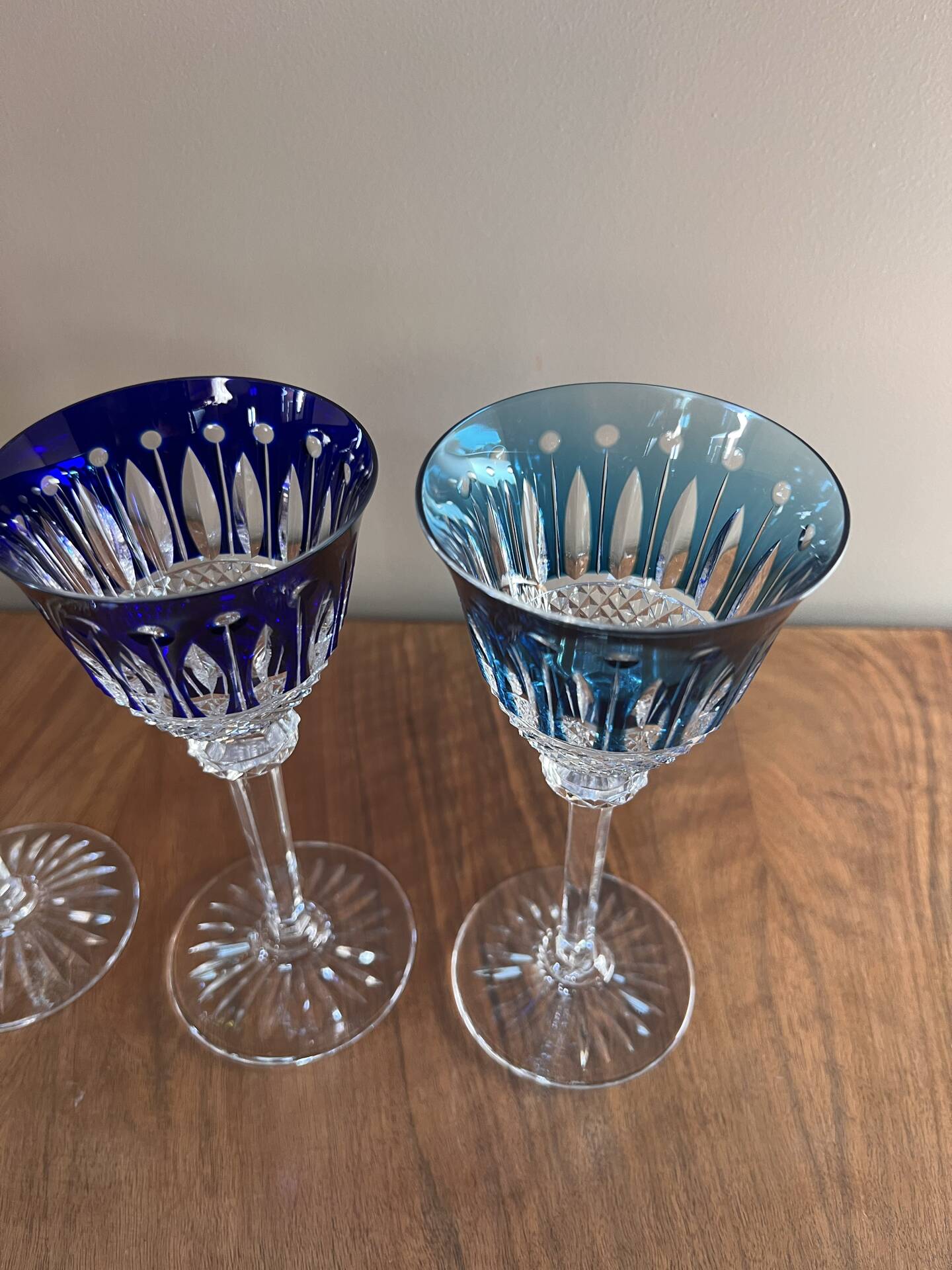6 verres à vin en cristal Saint Louis