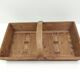 Rectangular wooden basket and crate