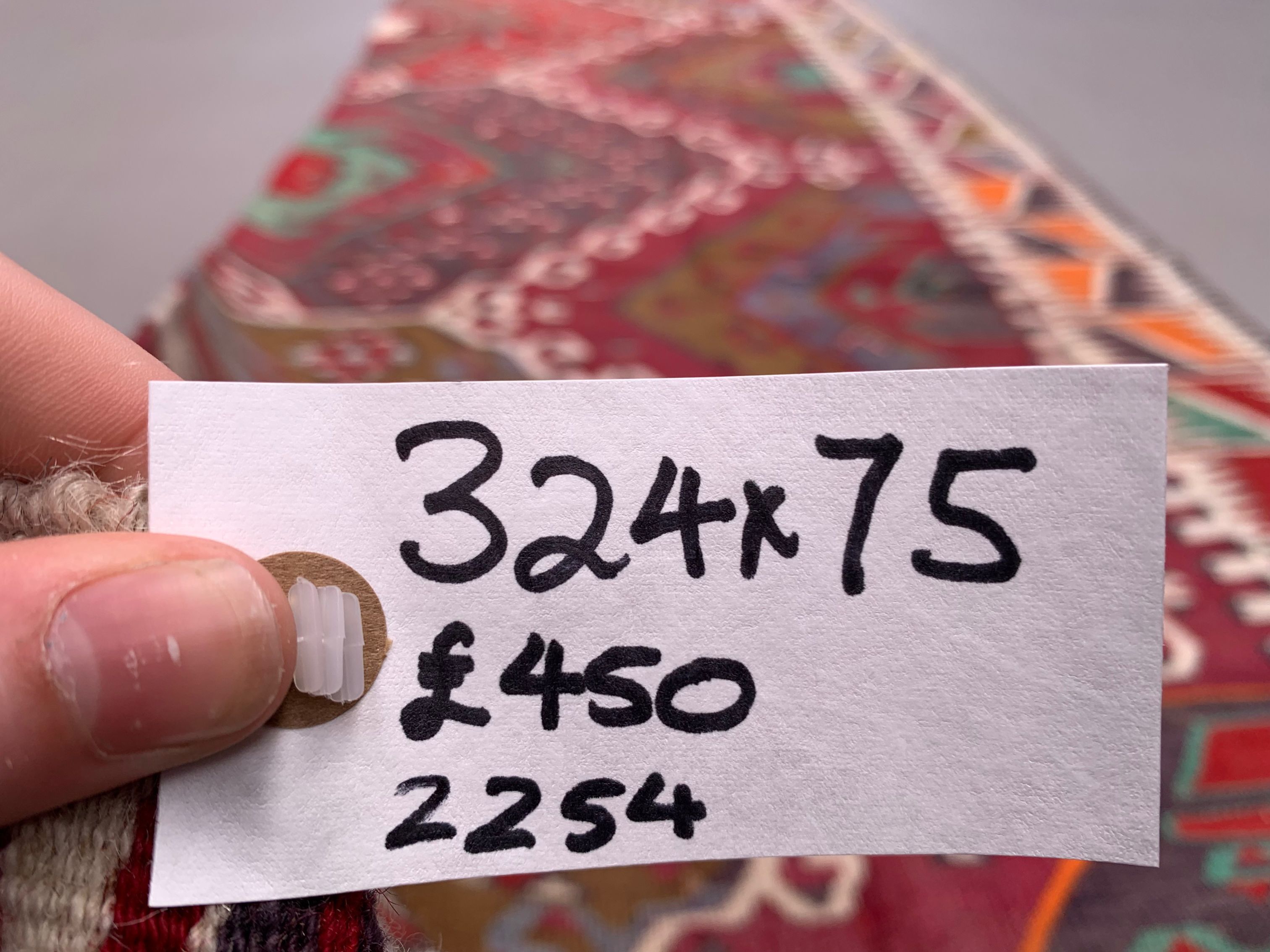 Old Turkish narrow Kilim Runner 324x75 cm shabby chic, vintage kelim