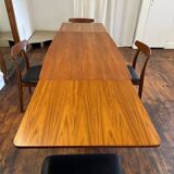 Extensible table by Oswald Vermaercke, 1960