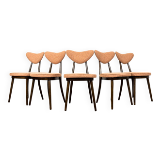 Model No. 124 Dining Chairs by Helena & Jerzy Kurmanowicz, 1960s, Poland, Set of 5