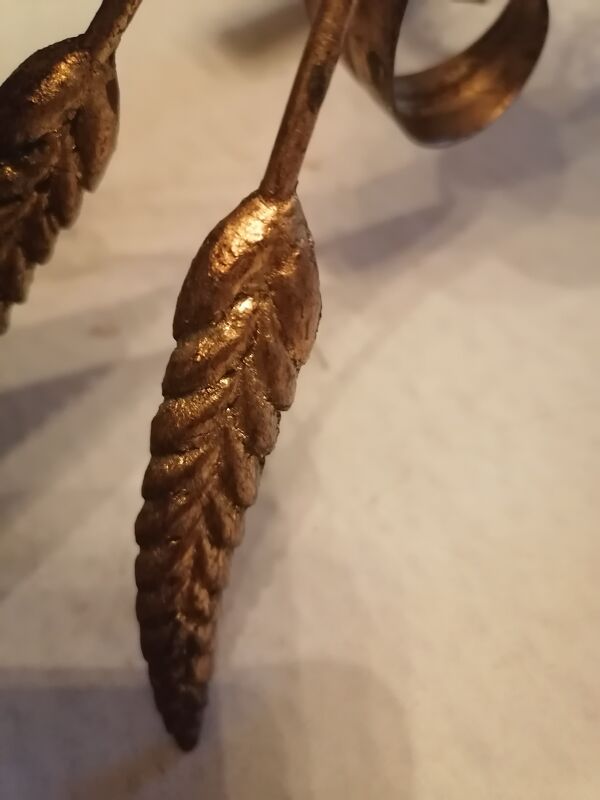 Applique murale vintage epis de ble hollywood regency 1950 60