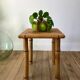 Tabouret en rotin et bambou vintage années 50-60