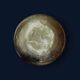 Antique decorative round vase in hammered brass