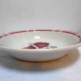 Flat hollow earthenware