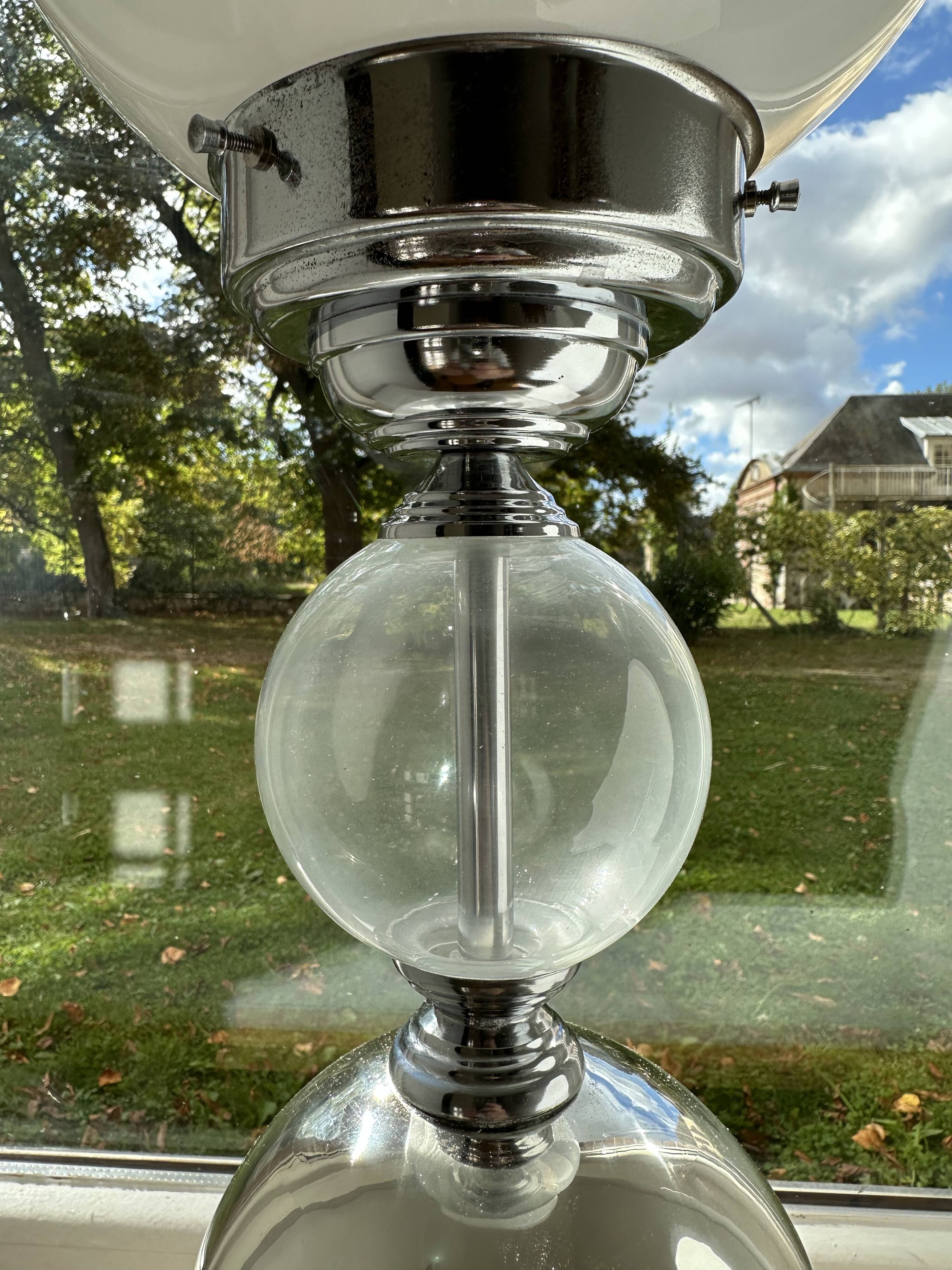 70s Murano blown glass lamp