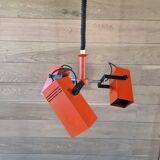 Lampe triple spot rétro montée et descente