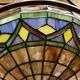 Large Tiffany lamp.