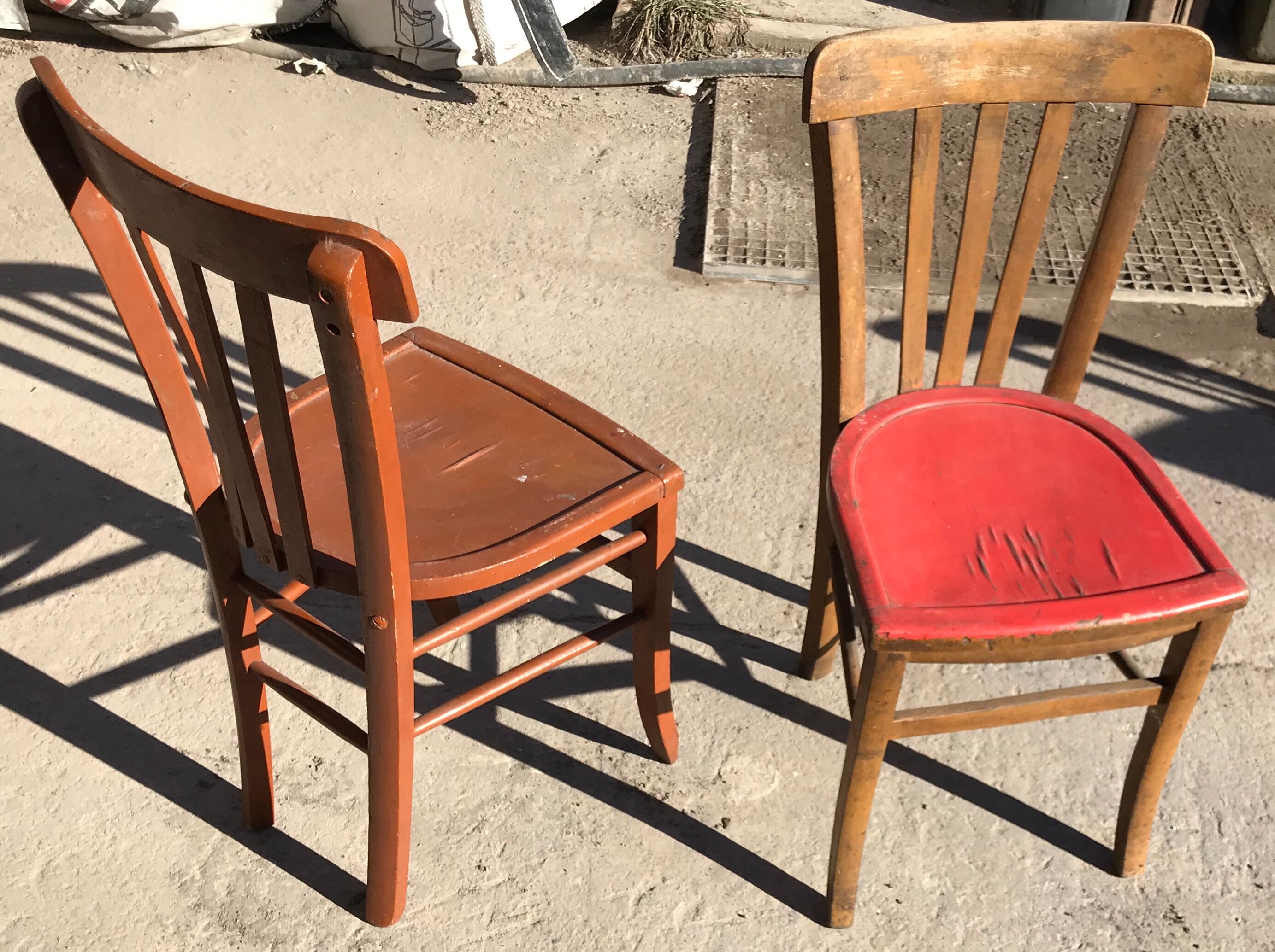Pair of bistro chairs