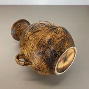 Fat lava pottery "maya tiki" vase by jasba ceramics, germany, 1970s