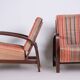 Set of Art Deco Armchairs in Oak, Czech, 1930s
