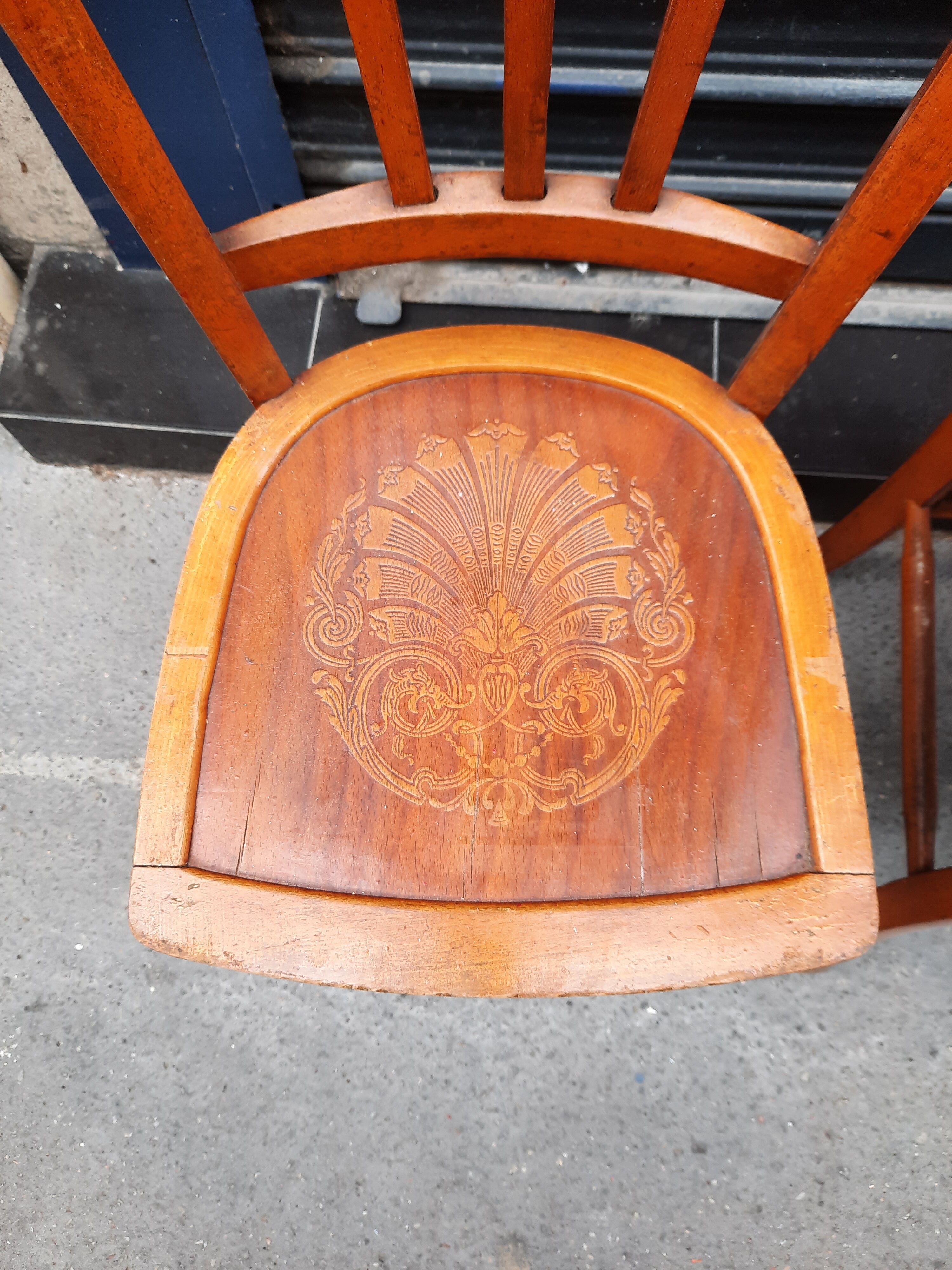 Pair of vintage bistro chairs