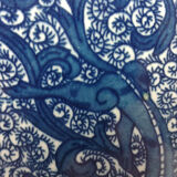 Boîte à thé ancienne chinoise en porcelaine blanc bleu