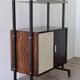 Bibliothèque vintage modulable en bois et métal, 1960