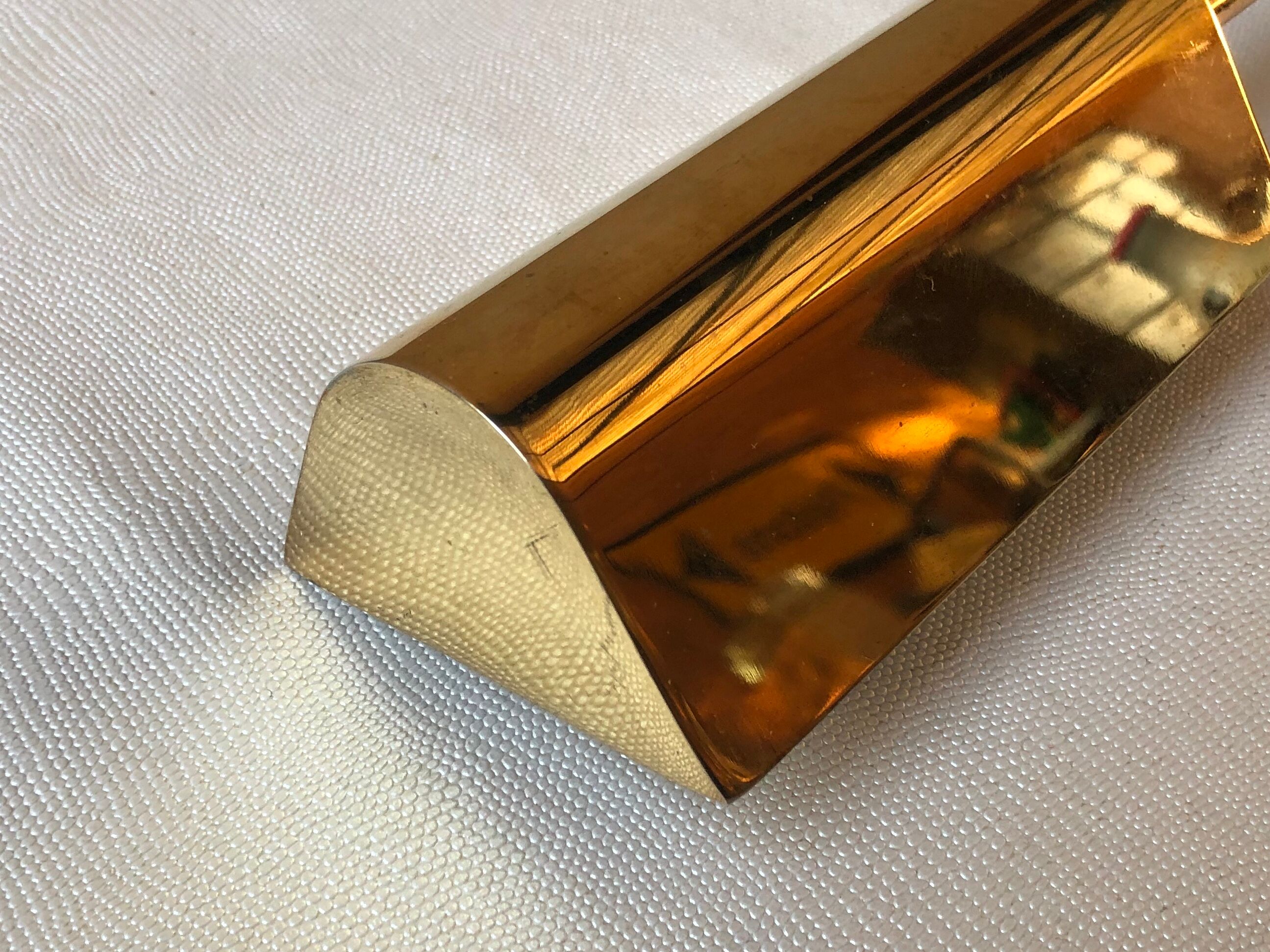 Lampe applique à rotules laiton vintage 80 Sce France