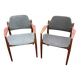 two armchairs model 62A designed by Arne Vodder for Sibast Møbler,