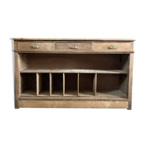Ancien comptoir de métier - tiroirs