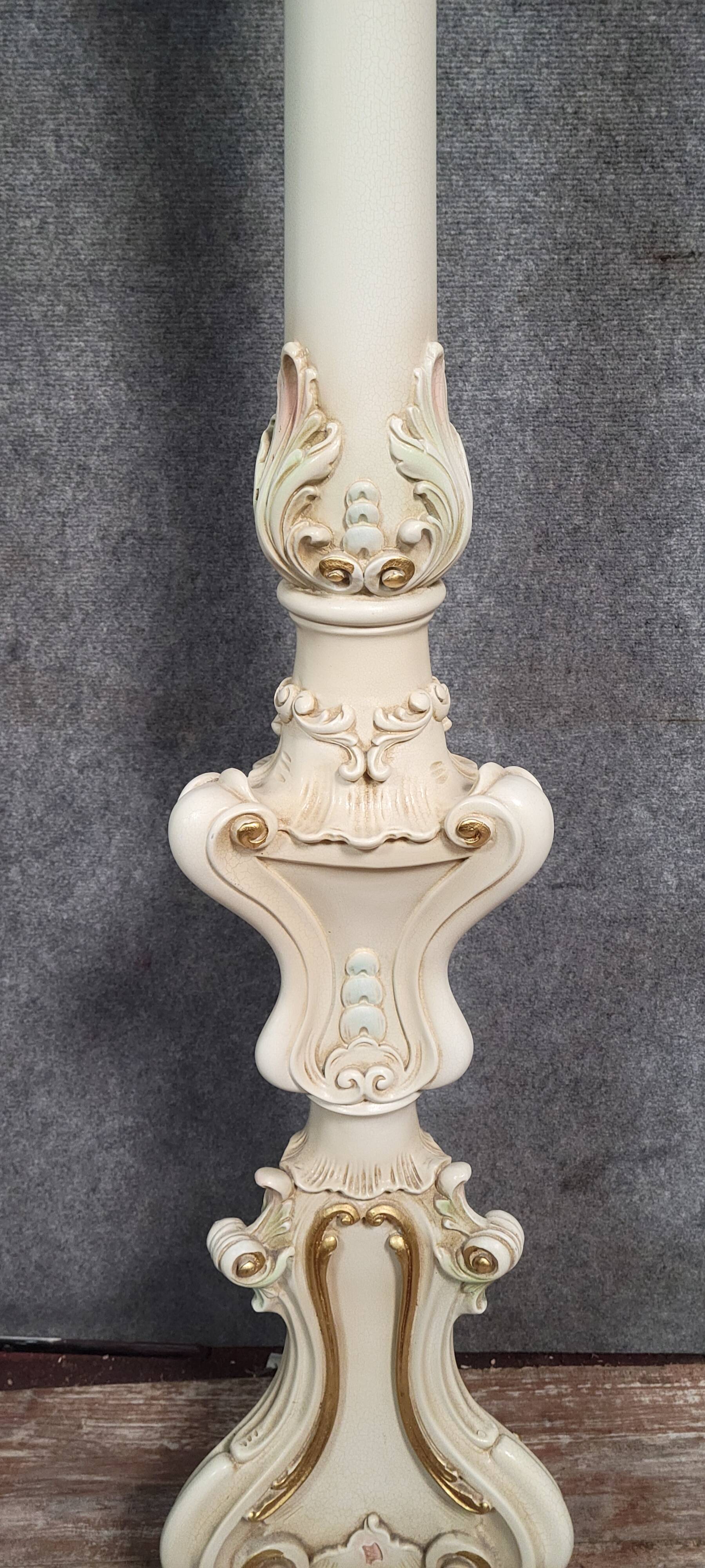 Porte-manteau Vénitien, de style Rococo/Louis XV, en bois laqué