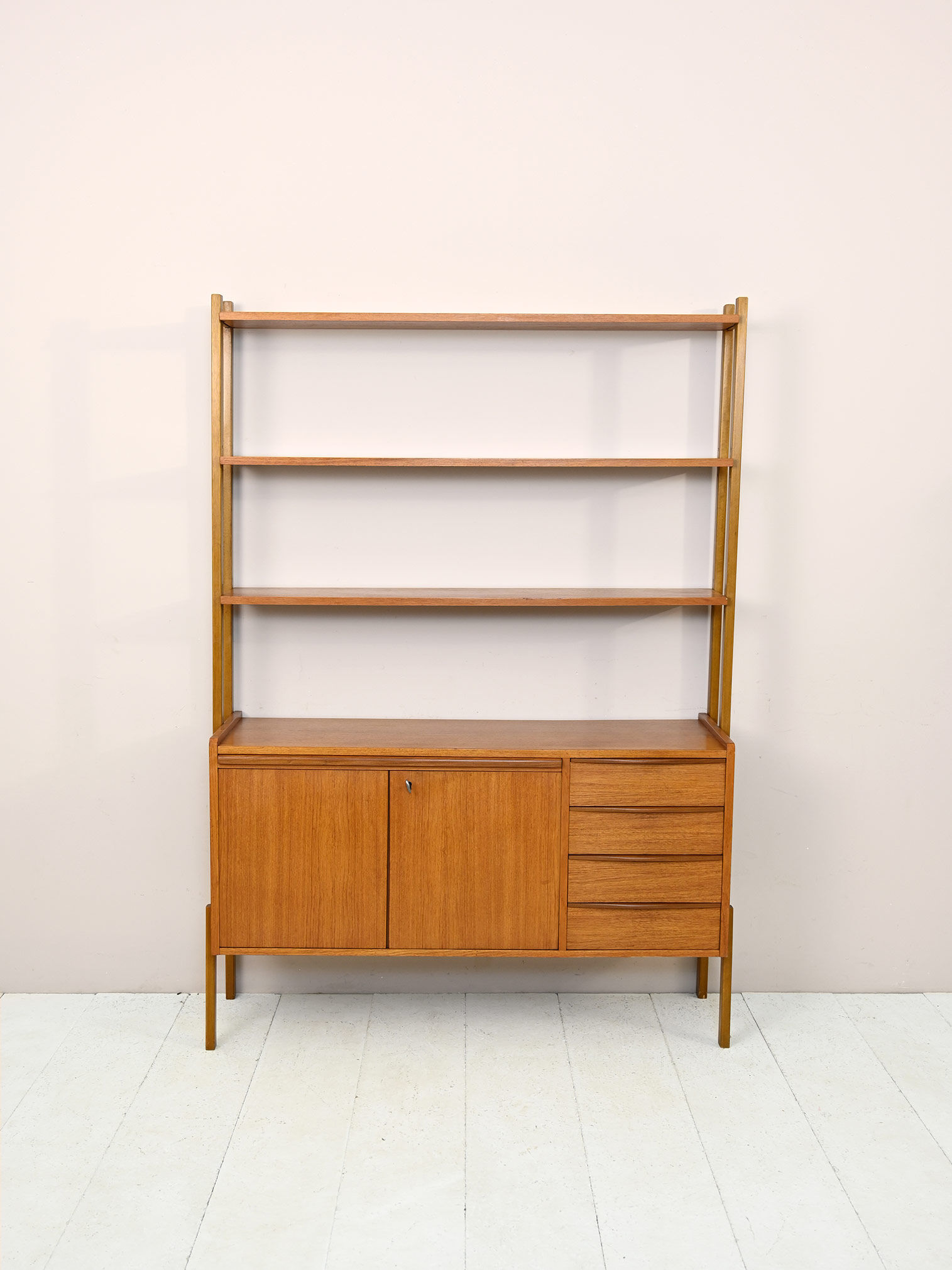 Sideboard bookcase with pull-out desk