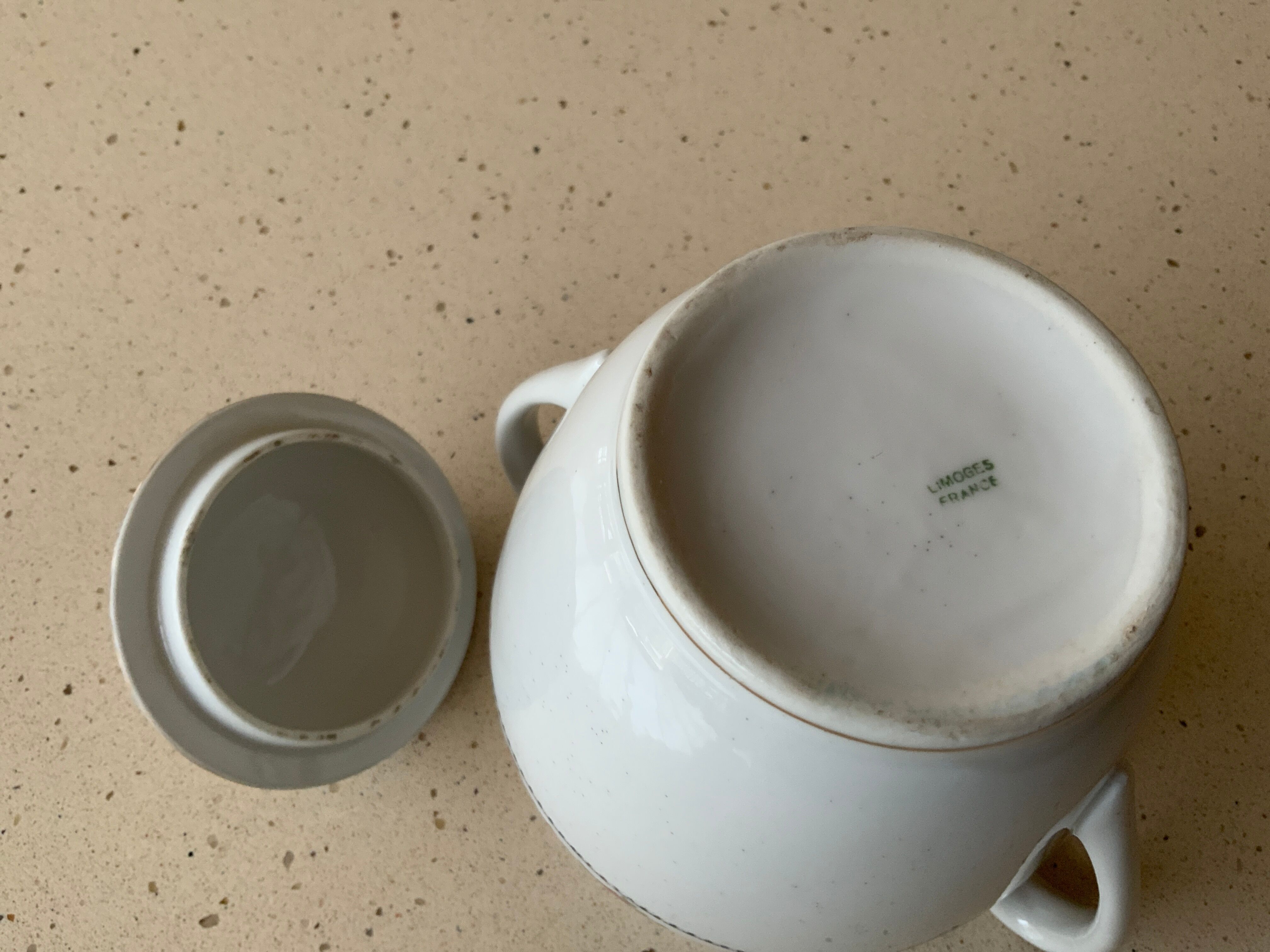 Porcelain sugar bowl