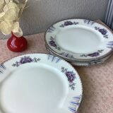 Limoges porcelain plates UML art deco
