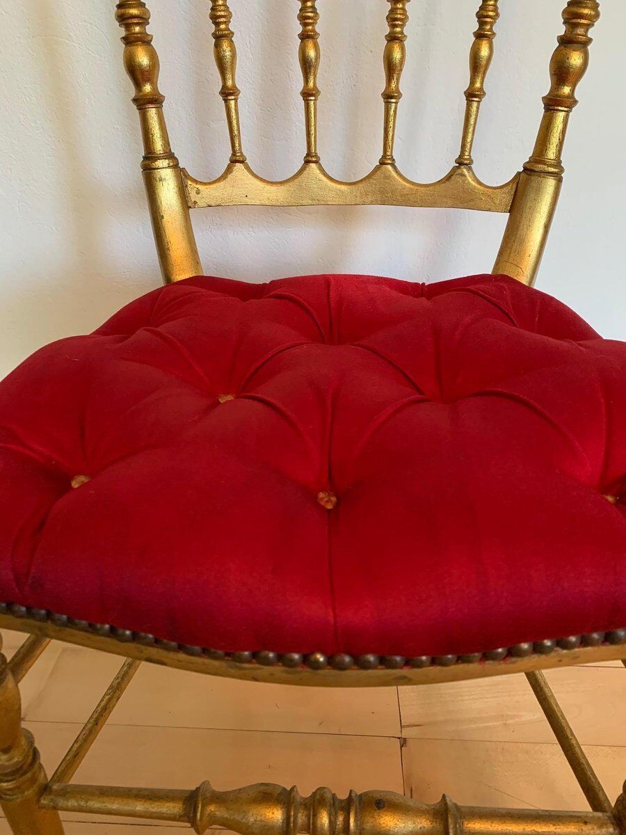 Chaise de salle à manger Chiavari italienne du 19ème siècle