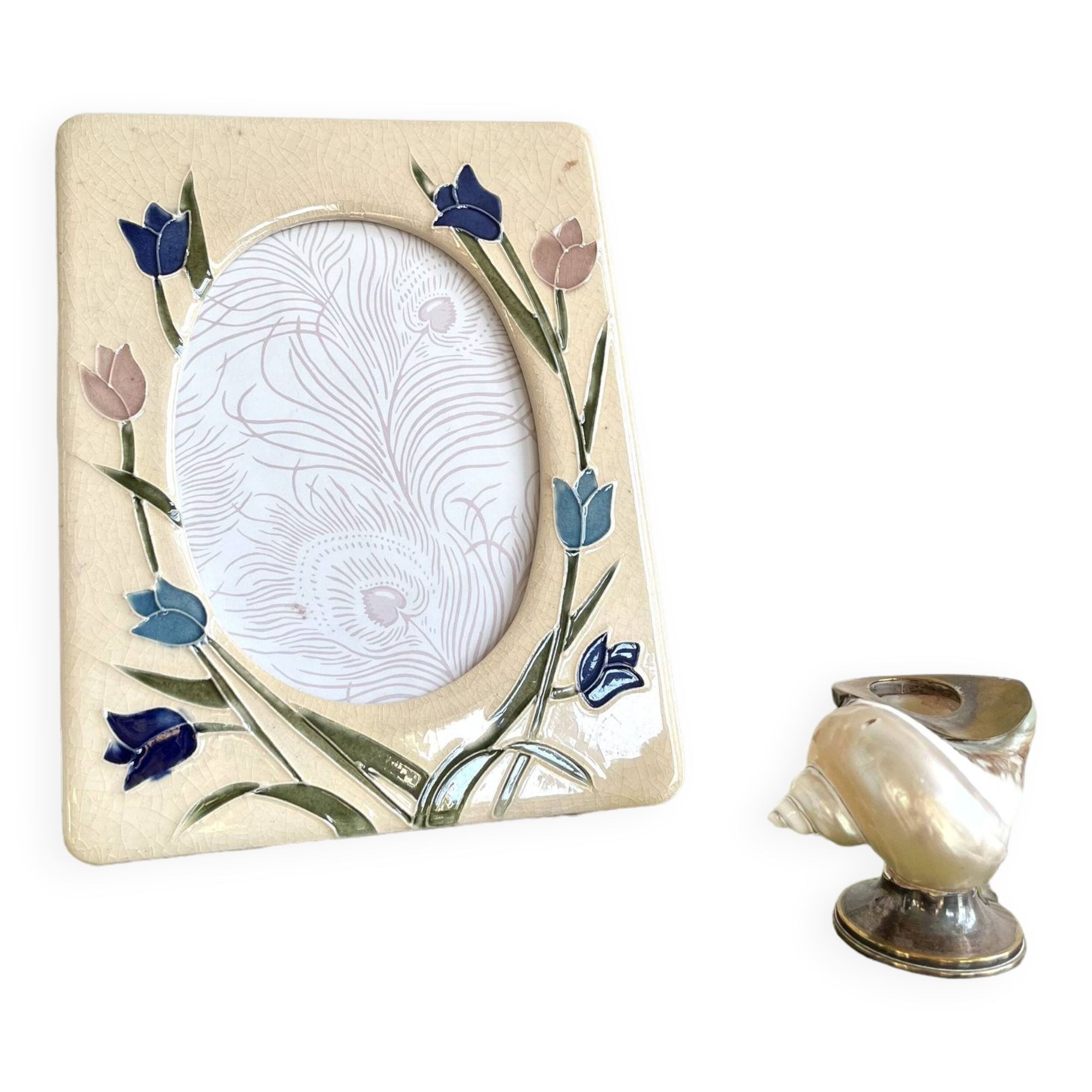 Cadre photo céramique