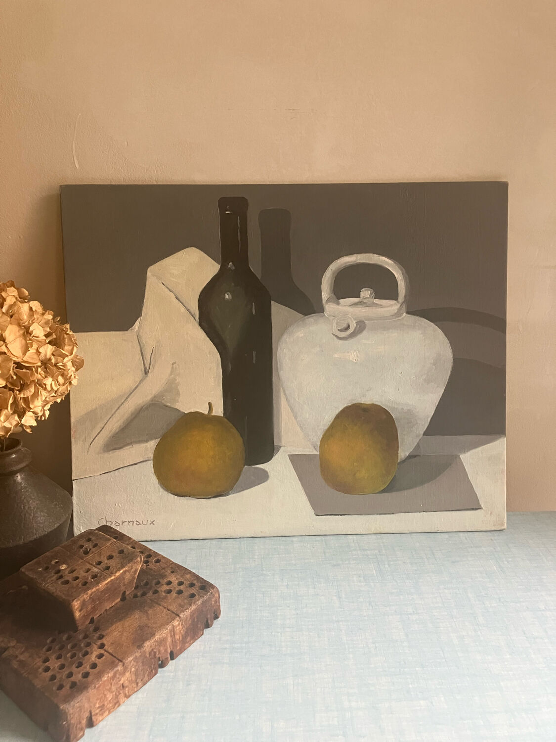 Oil still life XXth