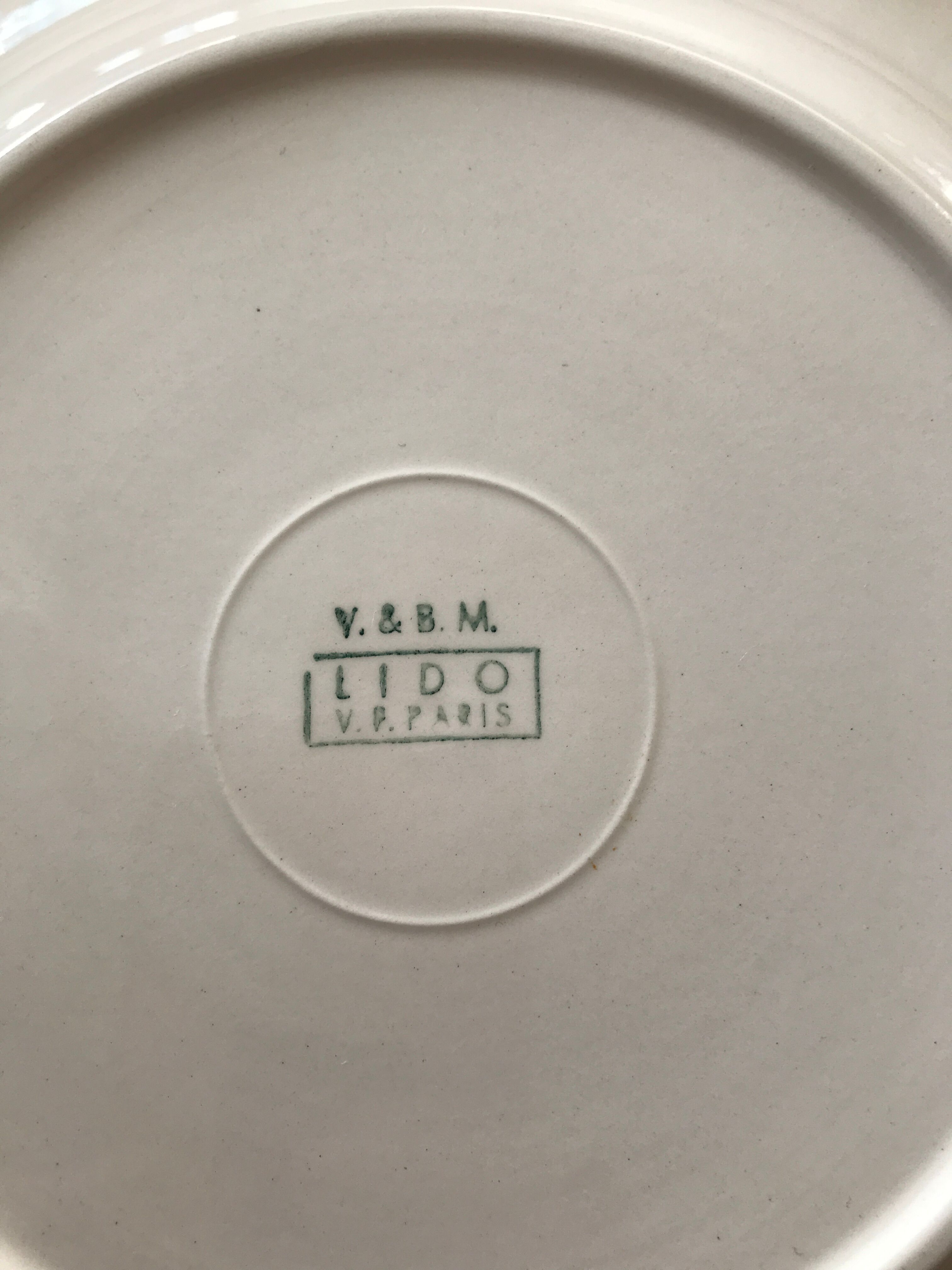 6 blue plates Villeroy and Boch Paris model Lido