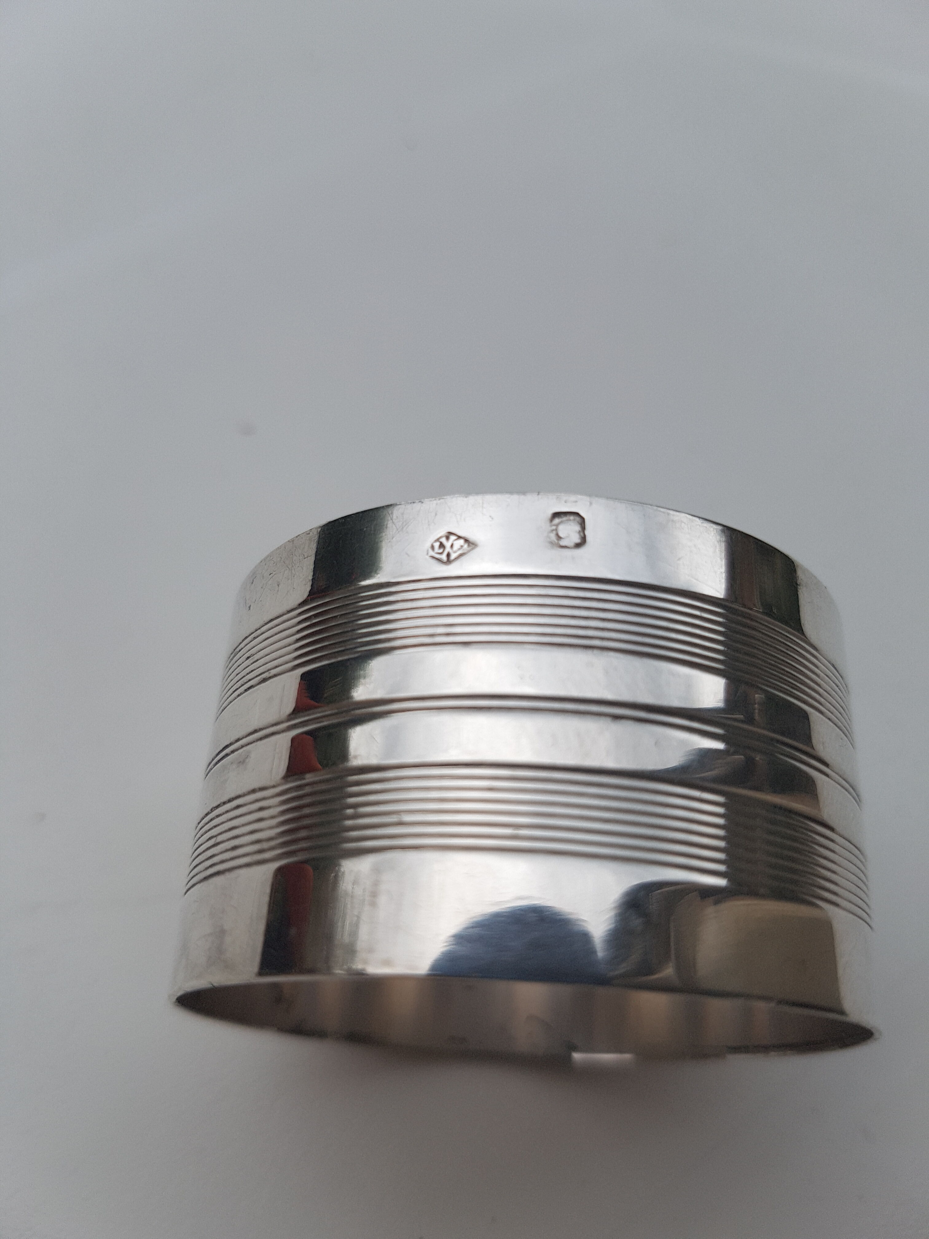 Massive silver towel round 1950s