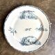 Plat rond Creil & Montereau en terre de fer, service "Marine"