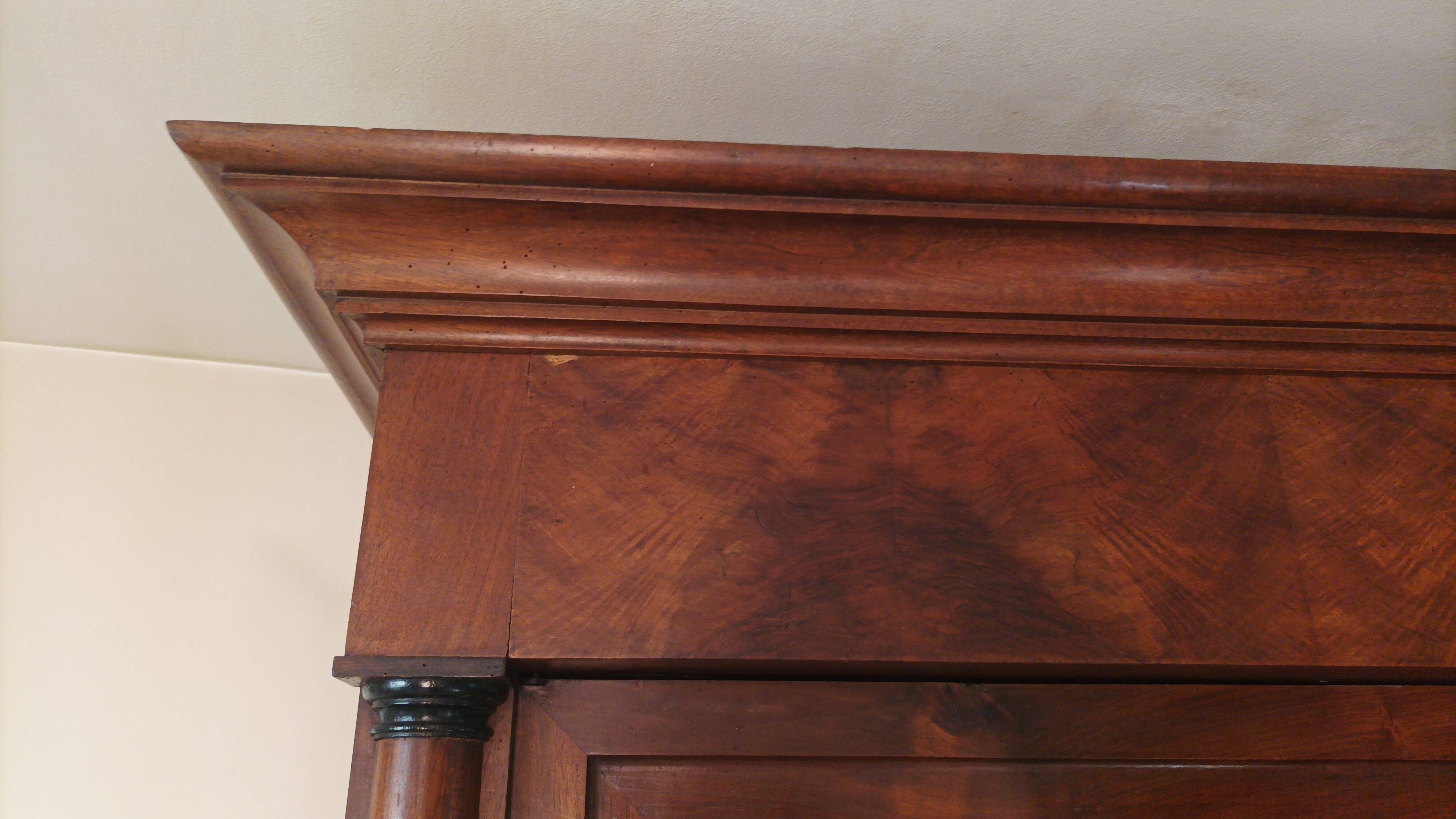 Empire walnut wardrobe