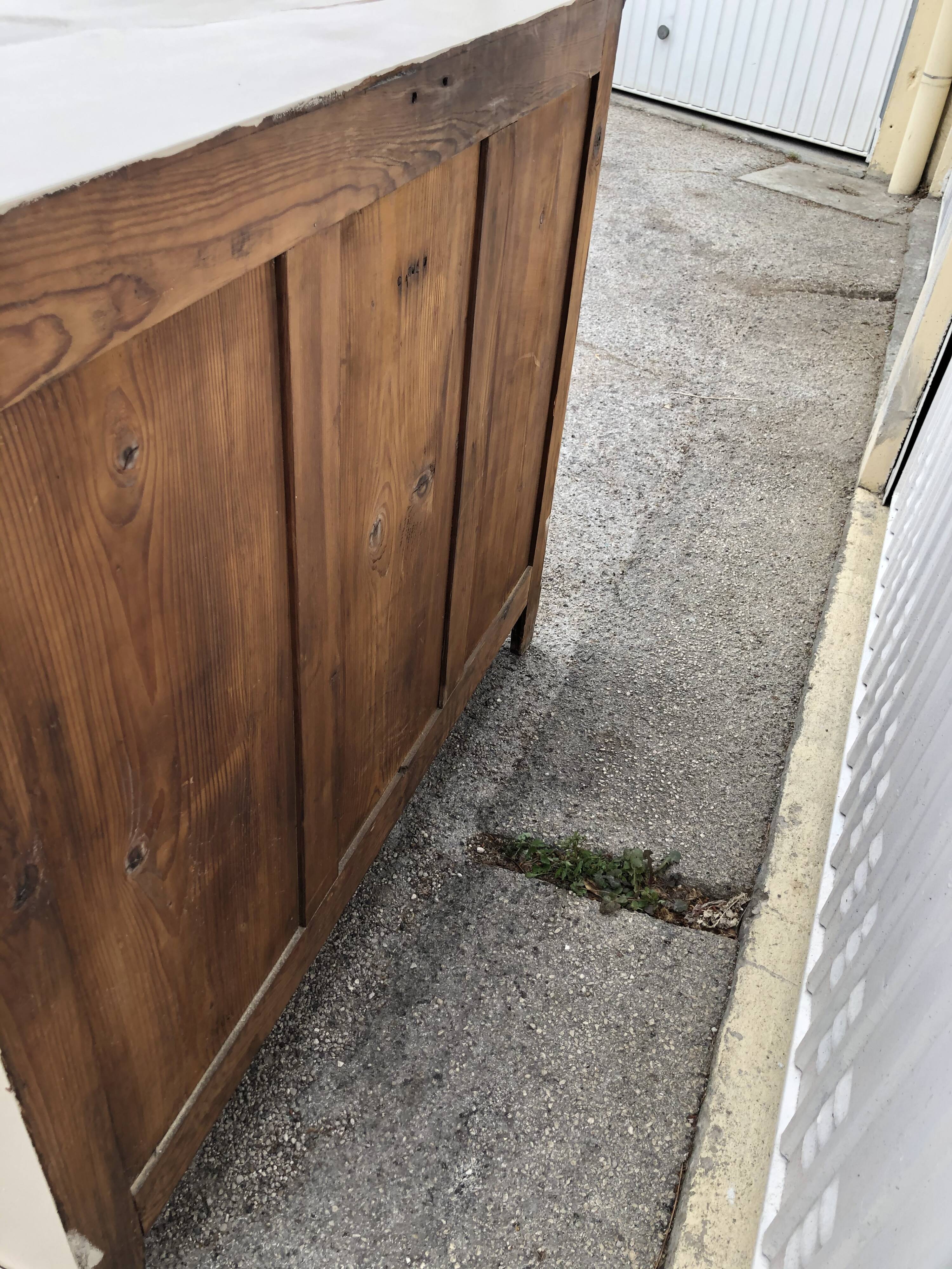 Old beige patina buffet