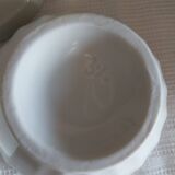 Antique white porcelain facet bowls